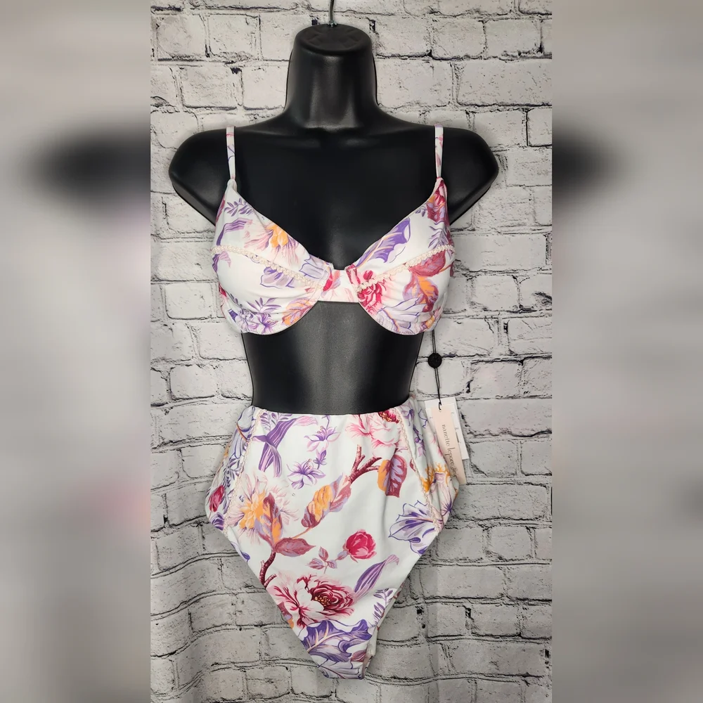 Nanette Lepore 2 Piece Swimsuit Bikini NWT Size 10